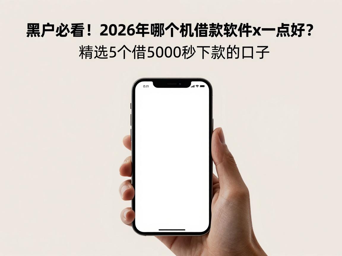 黑户必看!2026年哪个手机借款软件快一点好?精选5个借5000秒下款的口子