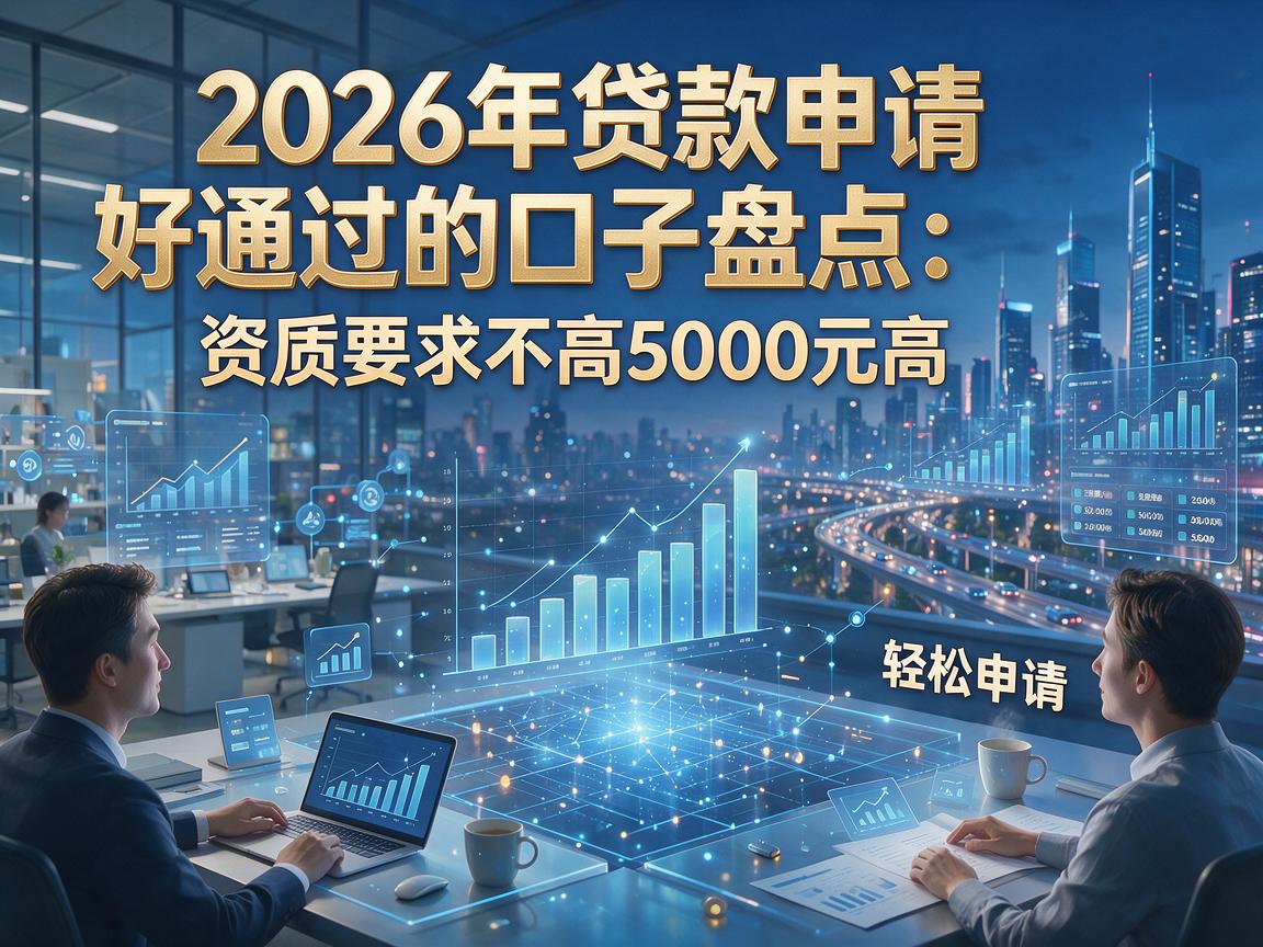 2026年贷款申请好通过的口子盘点:资质要求不高,轻松申请5000元!