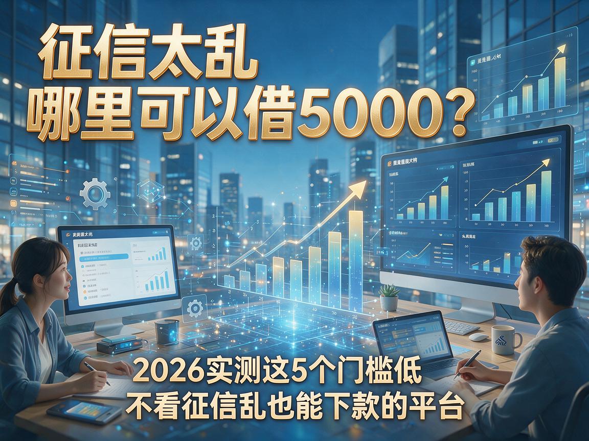 征信太乱哪里可以借5000?2026实测这5个门槛低、不看征信乱也能下款的平台