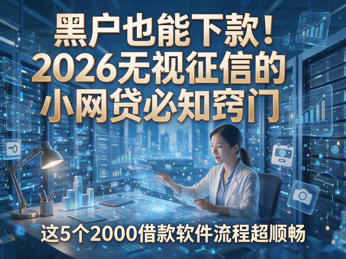 黑户也能下款!2026无视征信的小网贷必知窍门,这5个2000借款软件流程超顺畅