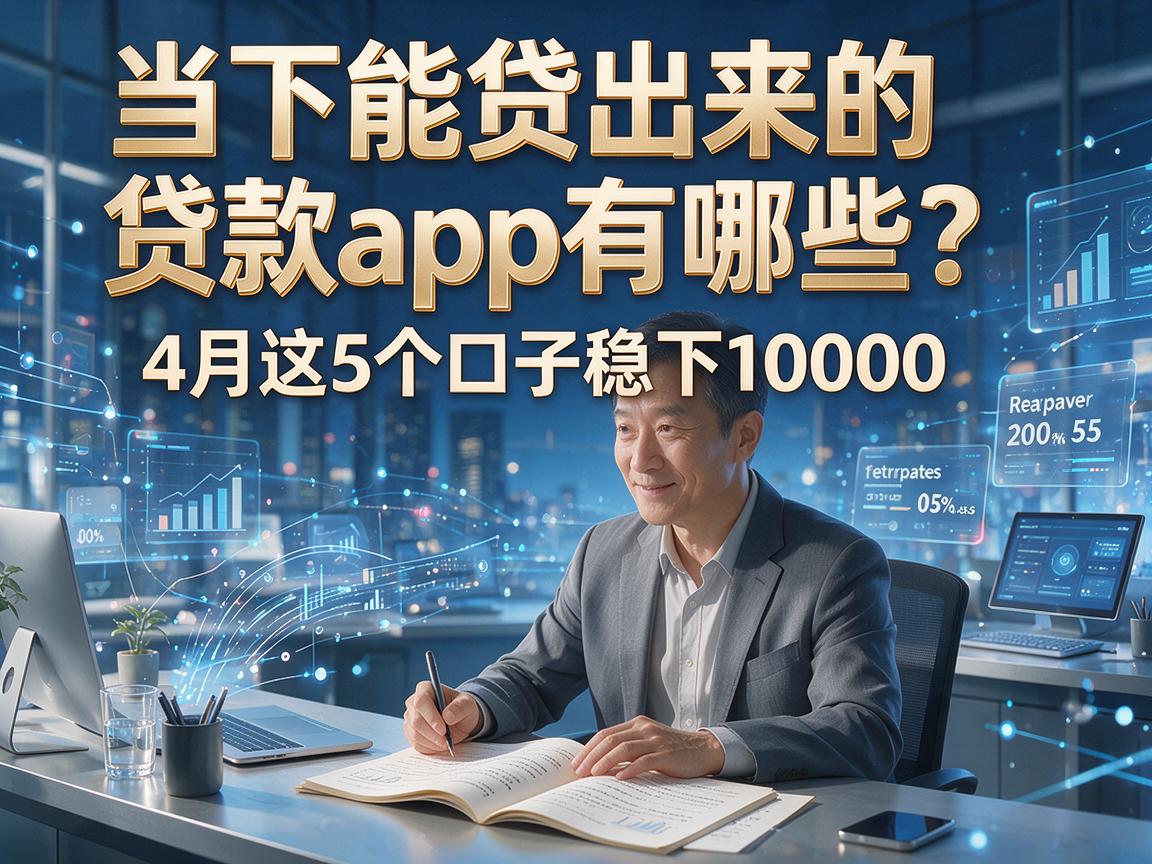 当下能贷出来的贷款app有哪些?4月这5个口子稳下10000