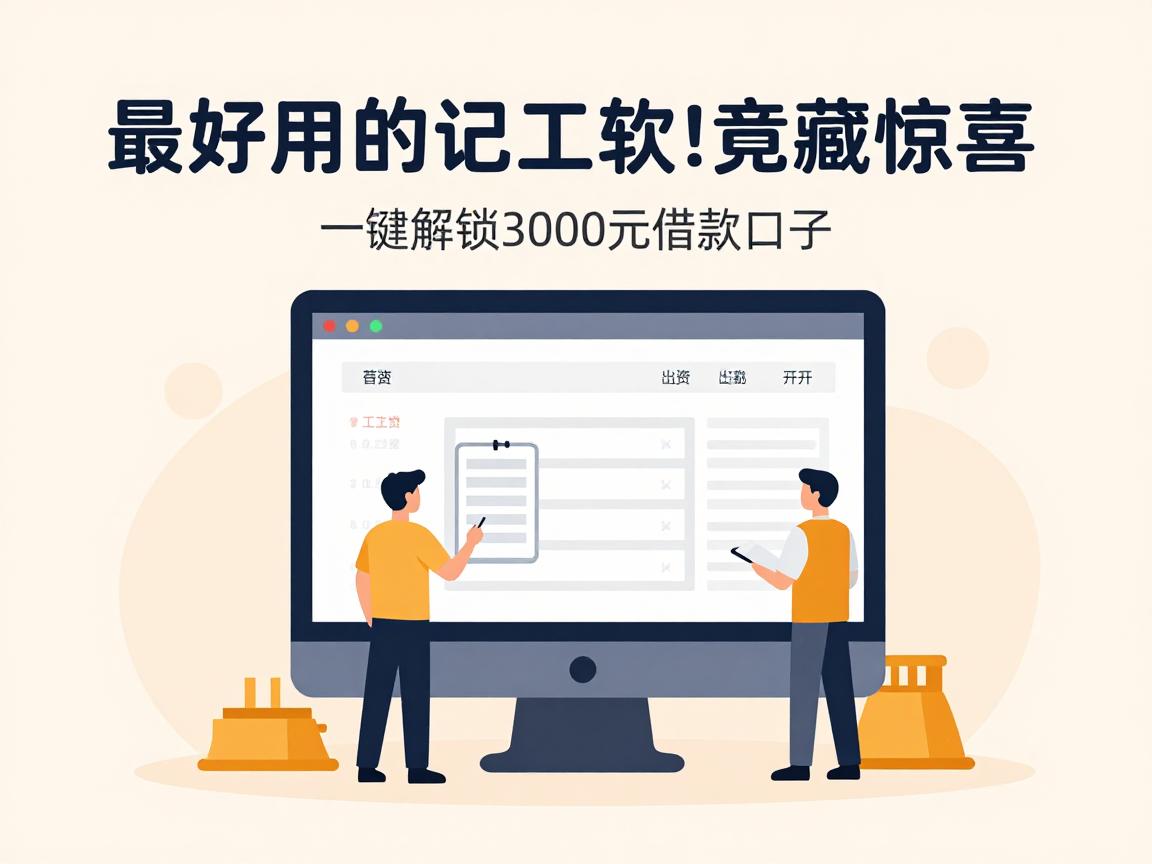 最好用的记工软件竟藏惊喜！一键解锁3000元借款口子