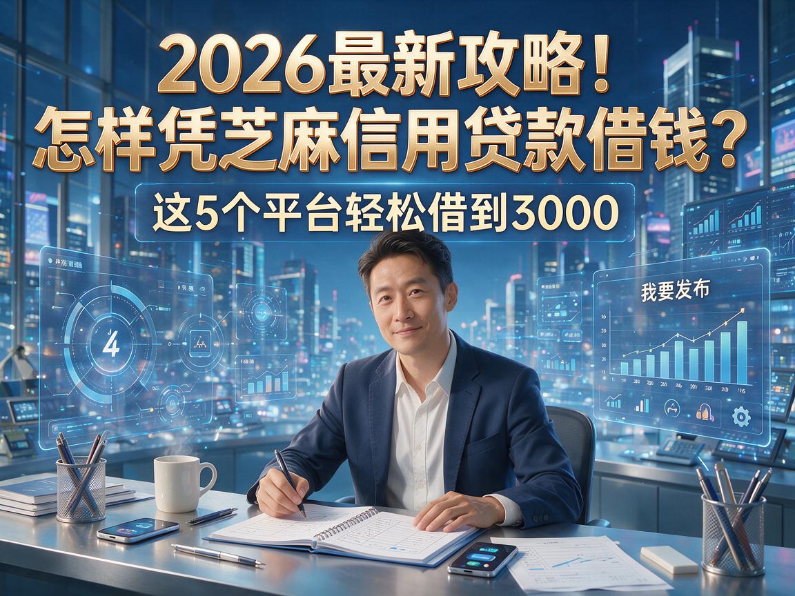 2026最新攻略！怎样凭芝麻信用贷款借钱？这5个平台轻松借到3000