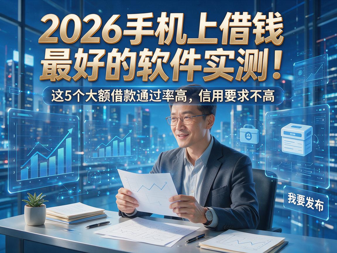 2026手机上借钱最好的软件实测!这5个大额借款通过率高、信用要求不高