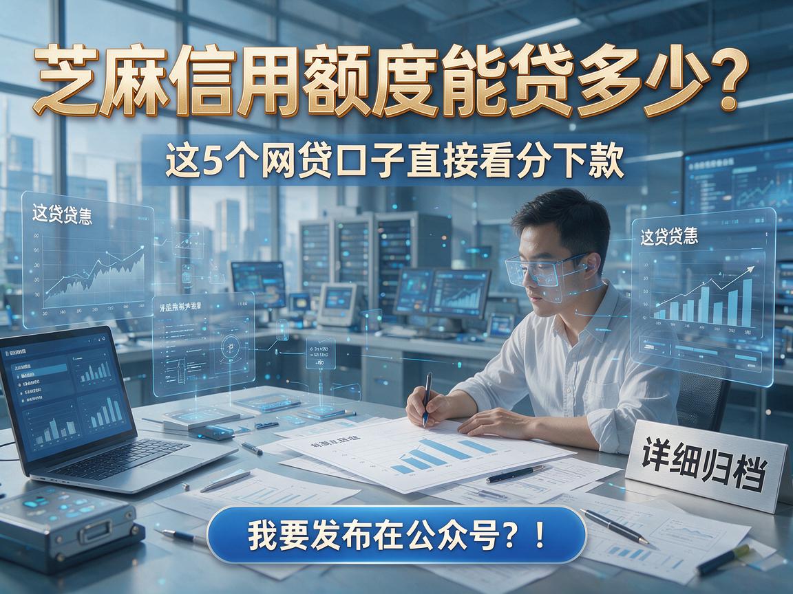 芝麻信用额度能贷多少？这5个网贷口子直接看分下款，详细归档！
