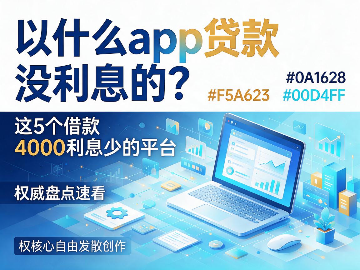 什么app贷款没利息的？实测这5个借款4000利息少的平台，权威盘点速看