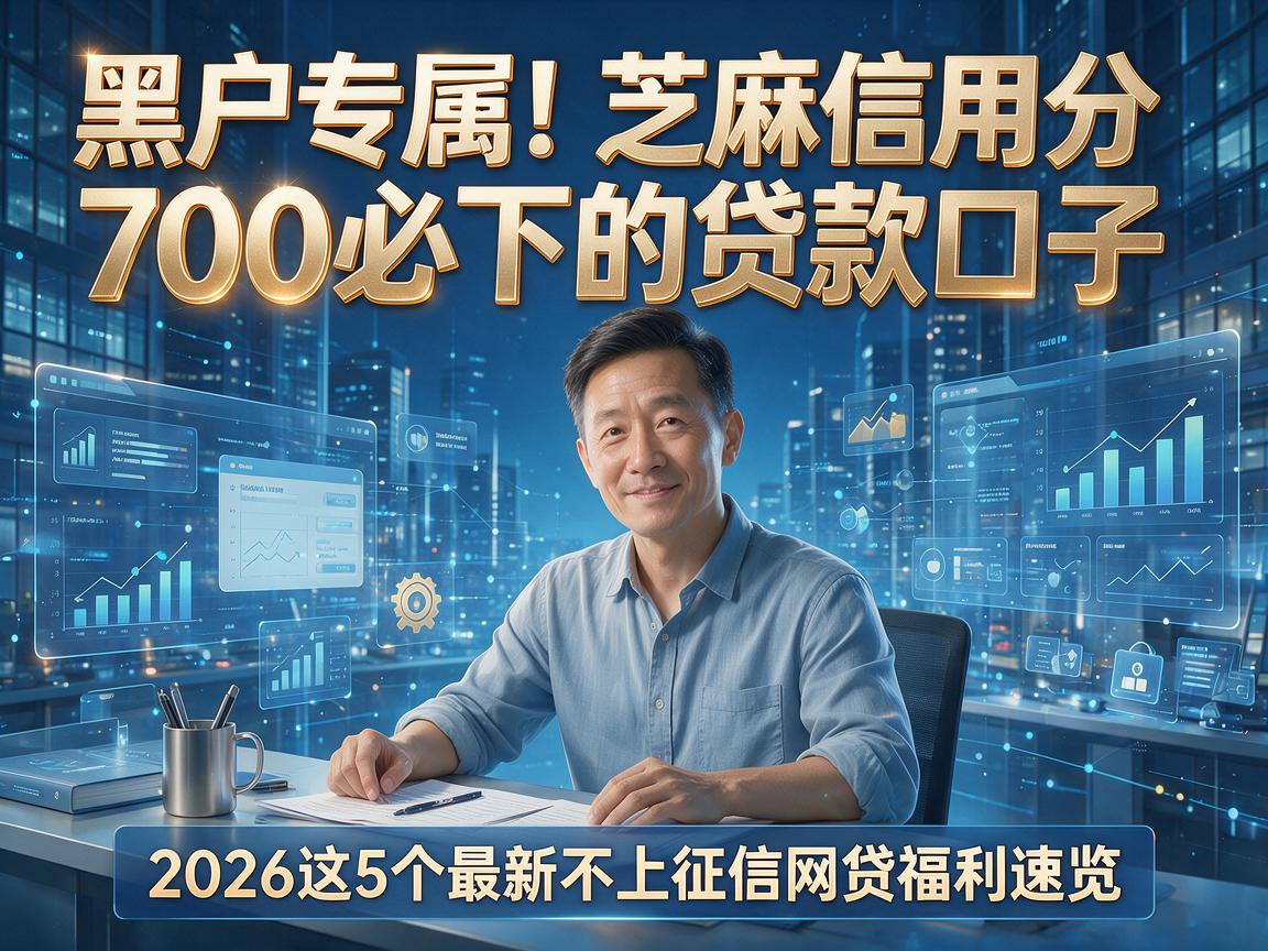黑户专属！芝麻信用分700必下的贷款口子，2026这5个最新不上征信网贷福利速览