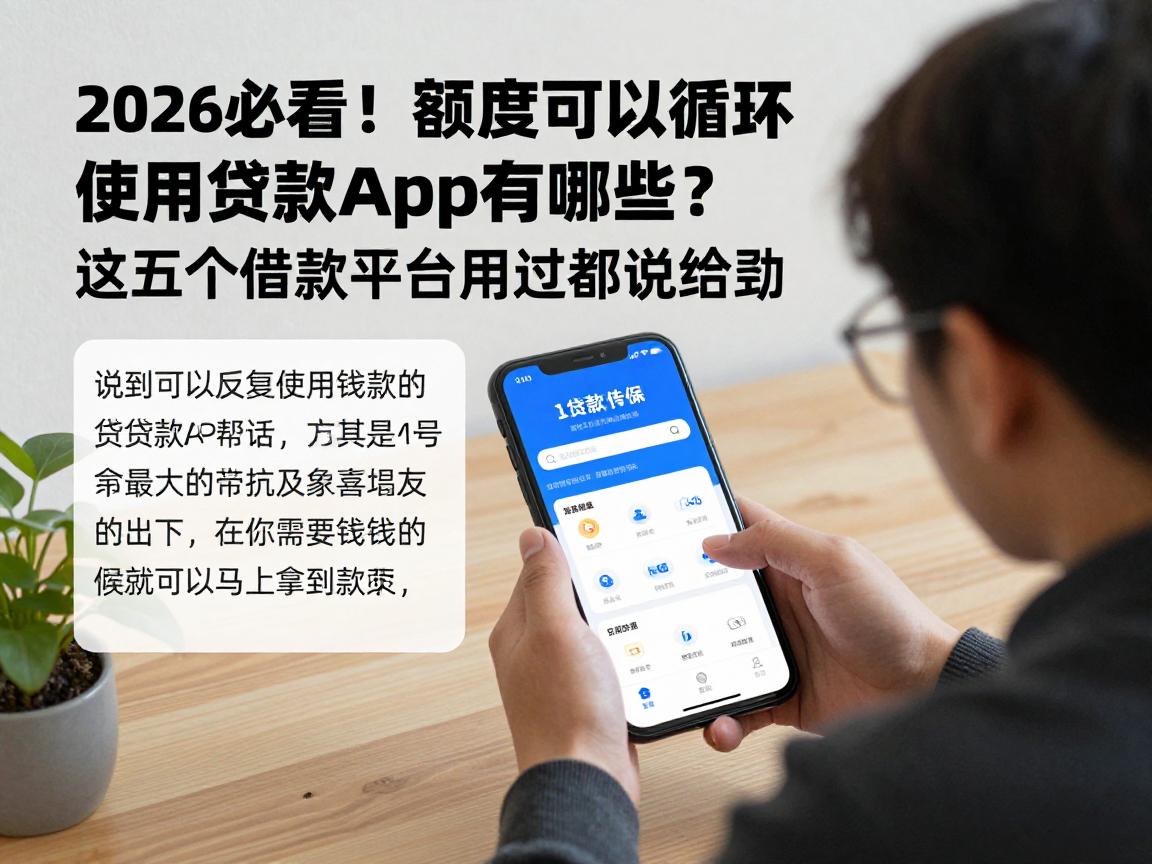 2026必看！额度可以循环使用的贷款app有哪些？这五个借款平台用过都说给力