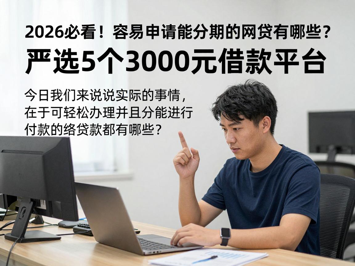 2026必看！容易申请能分期的网贷有哪些？严选5个3000元借款平台