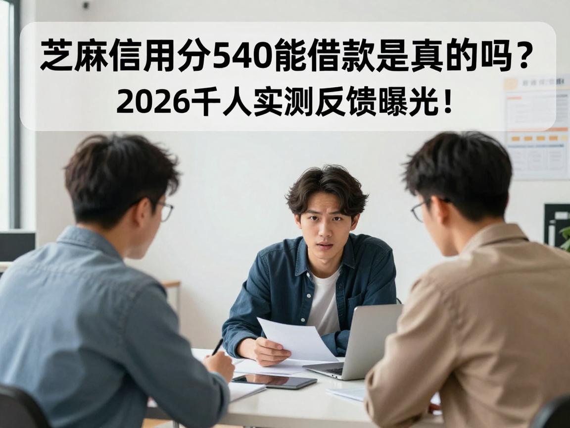 芝麻信用分540能借款是真的吗？2026千人实测反馈曝光！