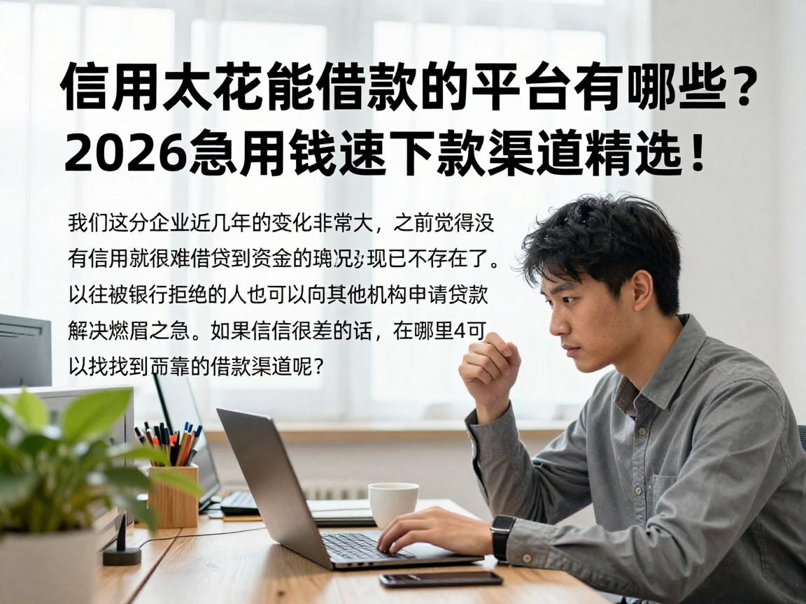 信用太花能借款的平台有哪些?2026急用钱速下款渠道精选!