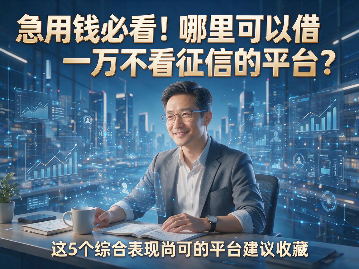 急用钱必看!哪里可以借一万不看征信的平台?这5个综合表现尚可的平台建议收藏