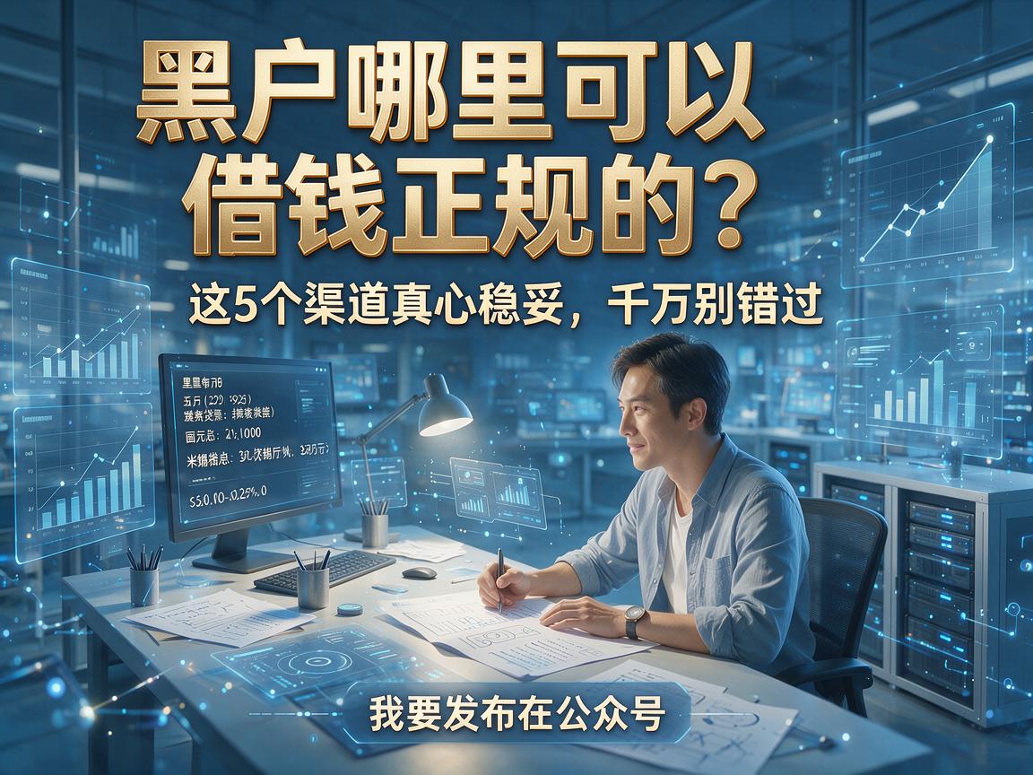 黑户哪里可以借钱正规的?这5个渠道真心稳妥,千万别错过!