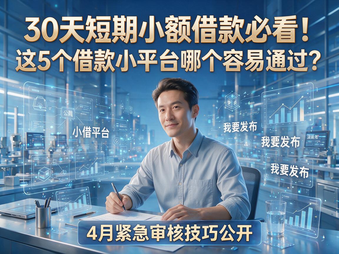 30天短期小额借款必看！这5个借款小平台哪个容易通过？4月紧急审核技巧公开
