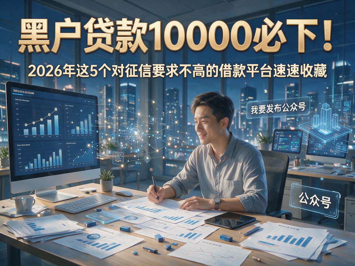 黑户贷款10000必下！2026年这5个对征信要求不高的借款平台速速收藏