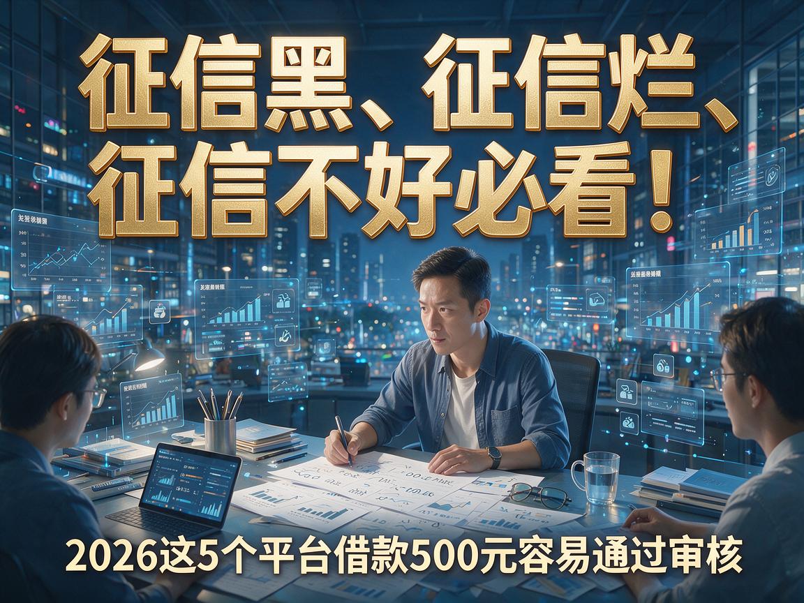 征信黑、征信烂、征信不好必看!2026这5个平台借款500元容易通过审核