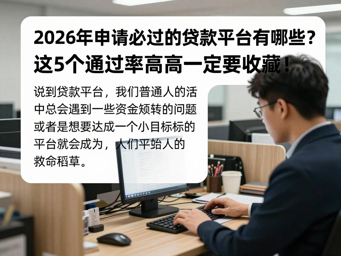 2026年申请必过的贷款平台有哪些？这5个通过率高的一定要收藏！