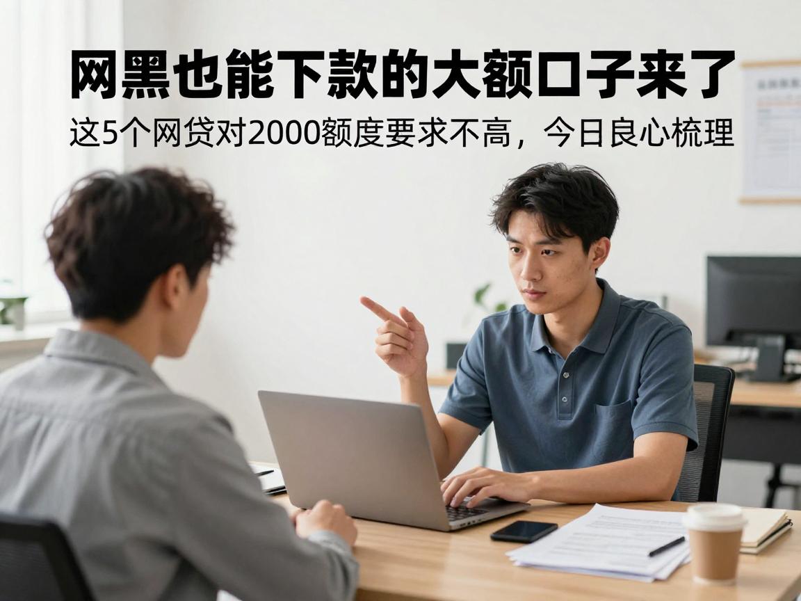 网黑也能下款的大额口子来了！这5个网贷对2000额度要求不高，今日良心梳理