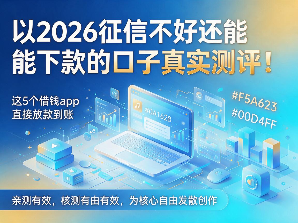 2026征信不好还能下款的口子真实测评！这5个借钱app直接放款到账，亲测有效
