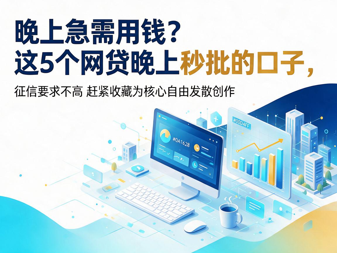 晚上急需用钱？这5个网贷晚上秒批的口子，征信要求不高赶紧收藏