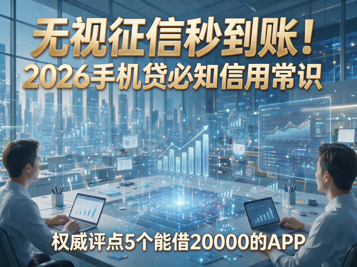 无视征信秒到账!2026手机贷必知信用常识,权威评点5个能借20000的APP