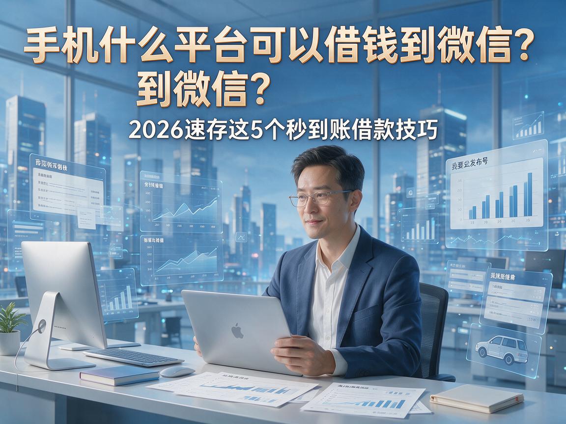 手机什么平台可以借钱到微信?2026速存这5个秒到账借款技巧
