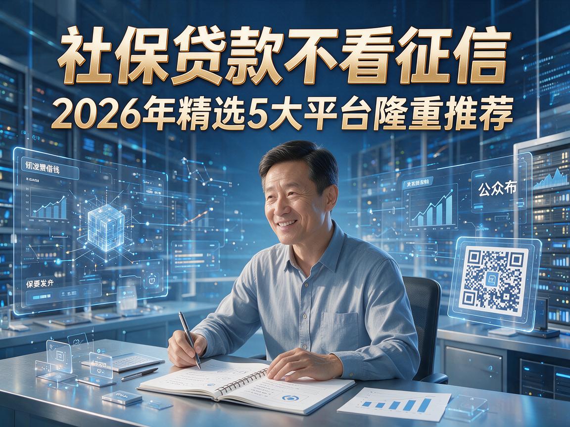 社保贷款不看征信，2026年精选5大平台隆重推荐！