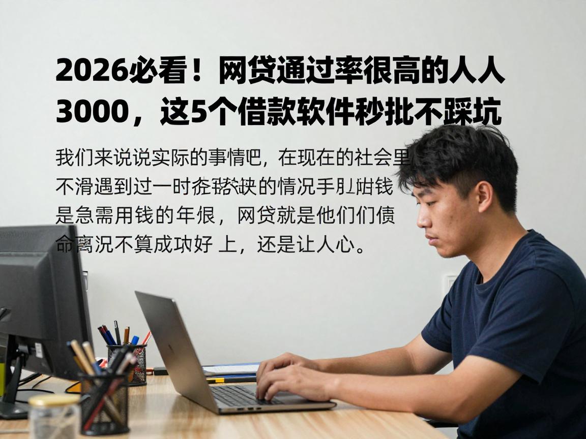 2026必看!网贷通过率很高的人人3000,这5个借款软件秒批不踩坑