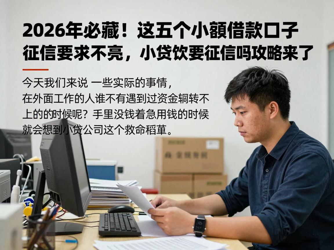 2026年必藏!这五个小额借款口子对征信要求不高,小额贷款要征信吗攻略来了