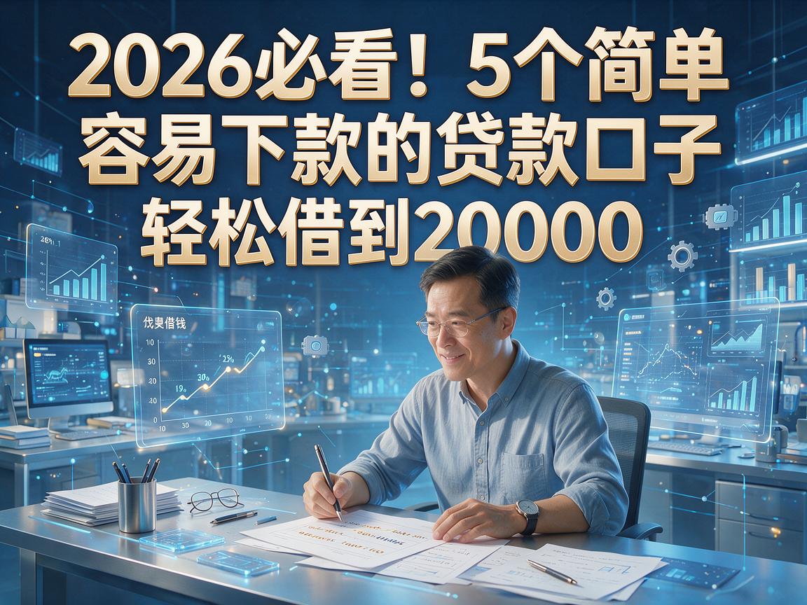 2026必看!5个简单容易下款的贷款口子,轻松借到20000