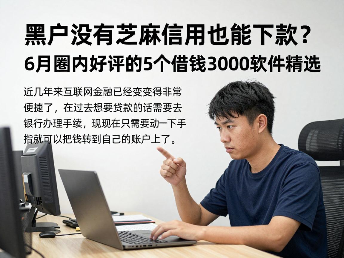 黑户没有芝麻信用也能下款？6月圈内好评的5个借钱3000软件精选