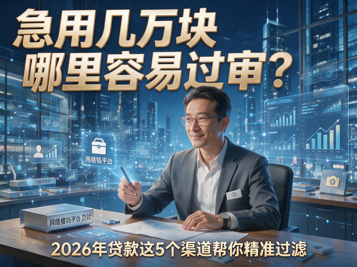 急用几万块哪里容易过审？2026年贷款这5个渠道帮你精准过滤