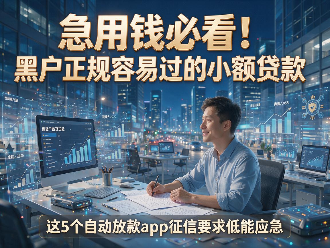 急用钱必看！黑户正规容易过的小额贷款，这5个自动放款app征信要求低能应急