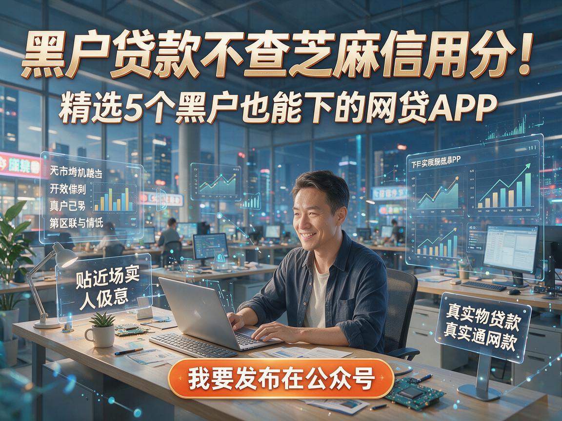 黑户贷款不查芝麻信用分!精选5个黑户也能下的网贷APP