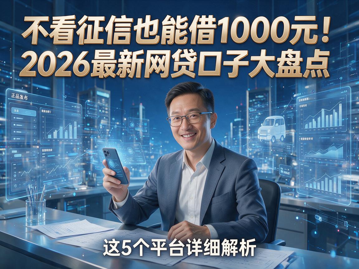 不看征信也能借1000元!2026最新网贷口子大盘点,这5个平台详细解析