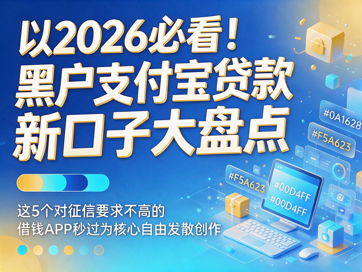 2026必看!黑户支付宝贷款新口子大盘点,这5个对征信要求不高的借钱APP秒过