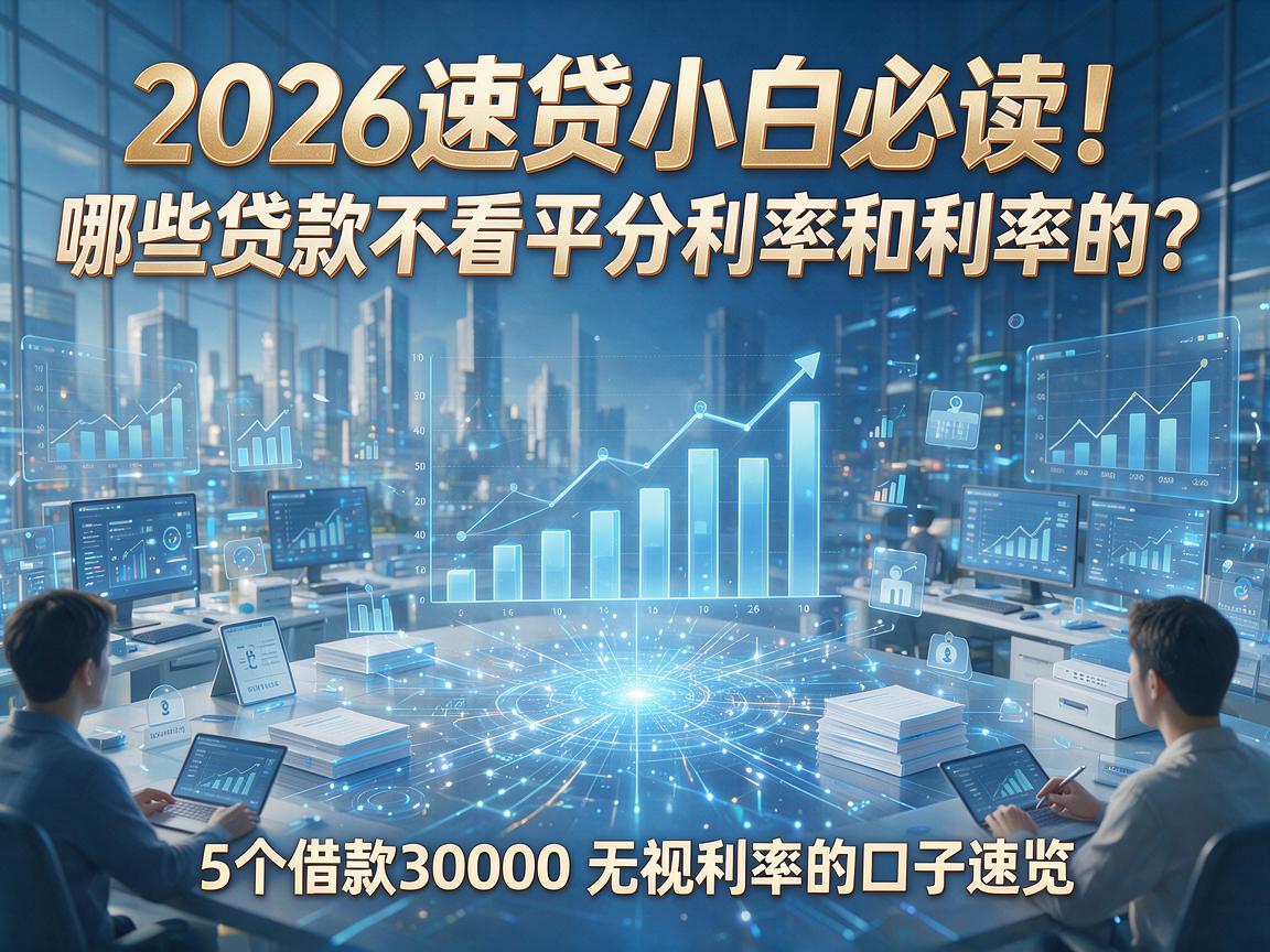 2026速贷小白必读!哪些贷款不看平分利率和利率的?5个借款30000无视利率的口子速览