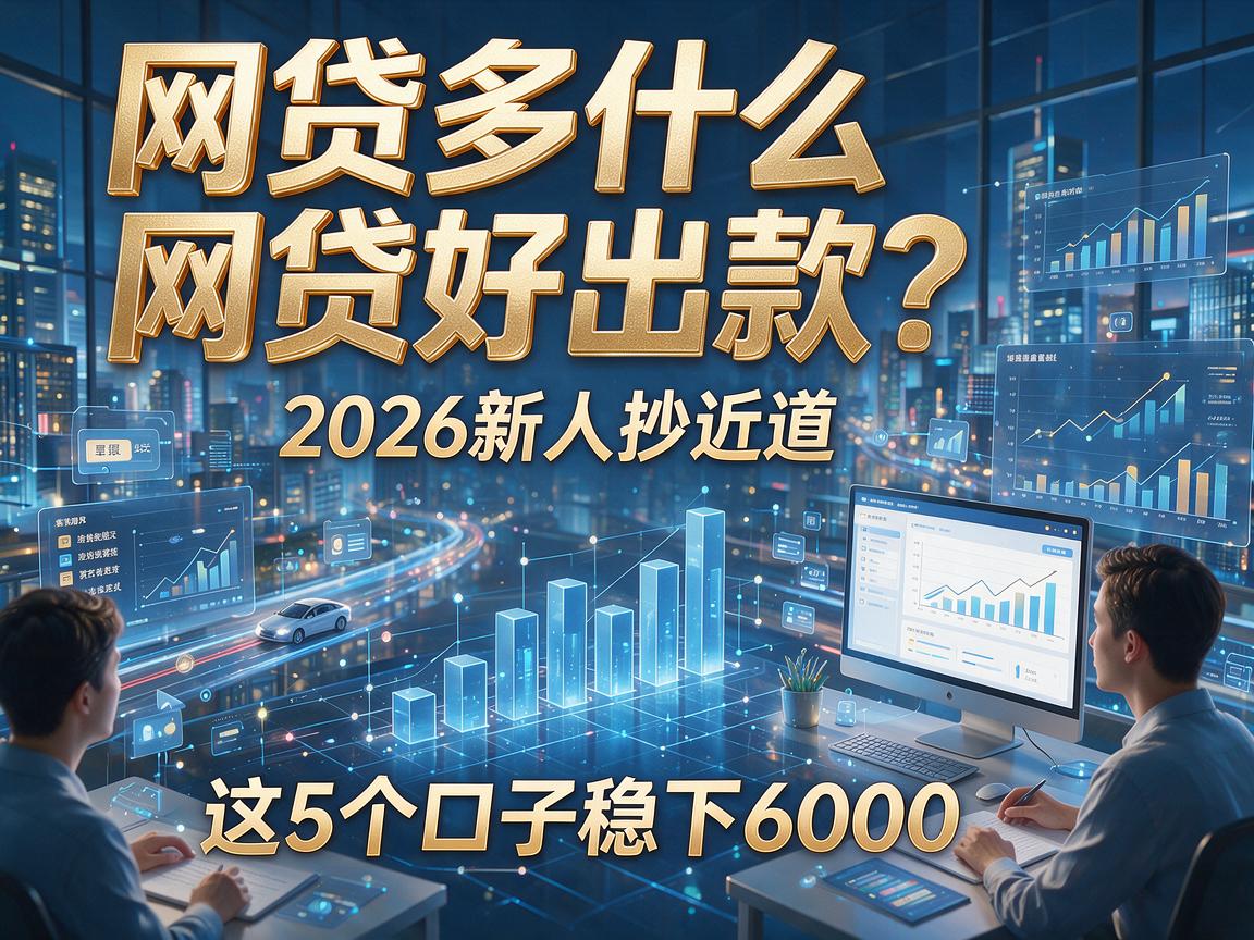 网贷多什么网贷好出款?2026新人抄近道,这5个口子稳下6000!