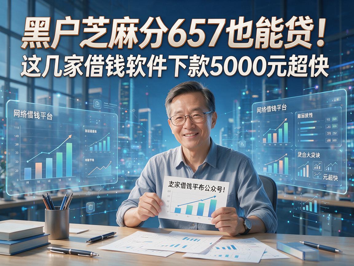黑户芝麻分657也能贷！这几家借钱软件下款5000元超快
