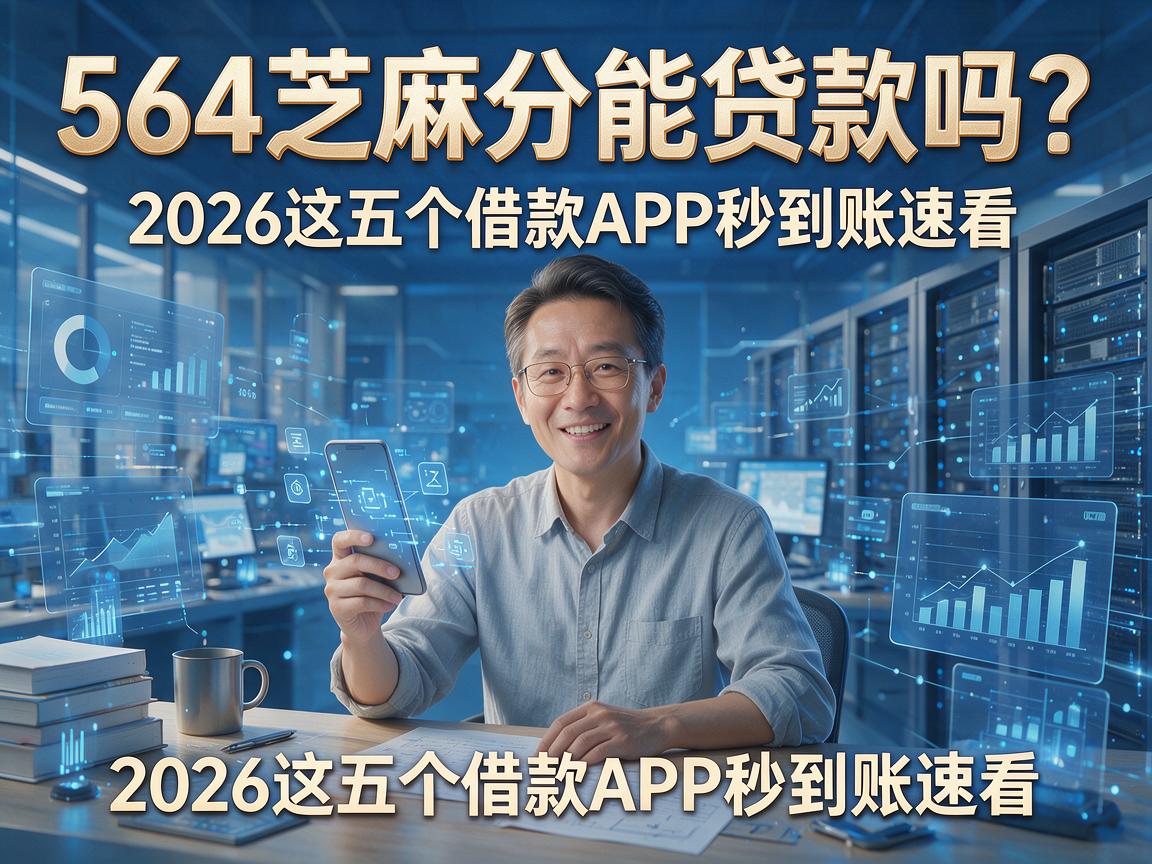 564芝麻分能贷款吗？2026这五个借款APP秒到账速看