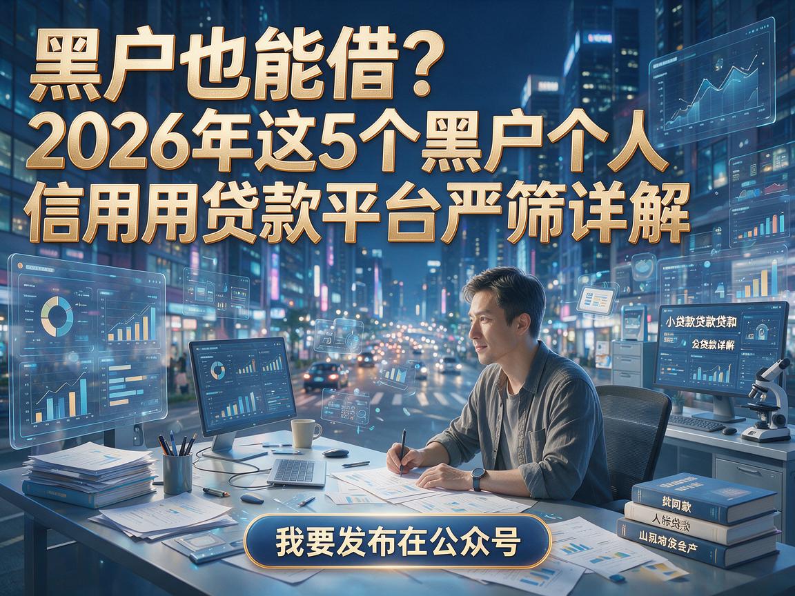 黑户也能借?2026年这5个黑户个人信用贷款平台严筛详解!