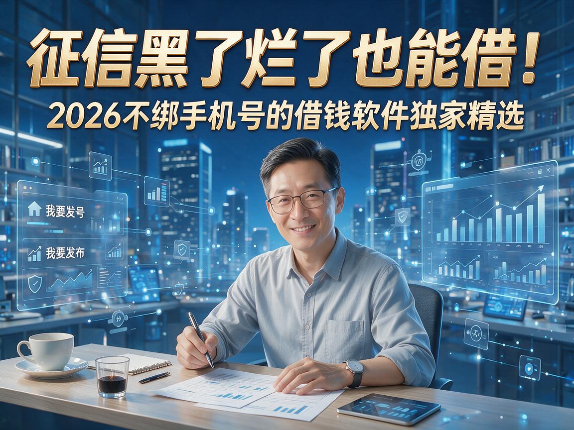 征信黑了烂了也能借!2026不绑手机号的借钱软件独家精选