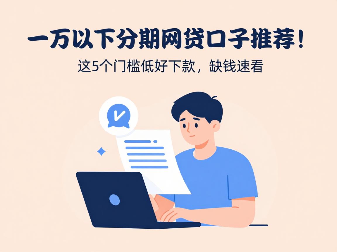 一万以下分期网贷口子推荐！这5个门槛低好下款，缺钱速看