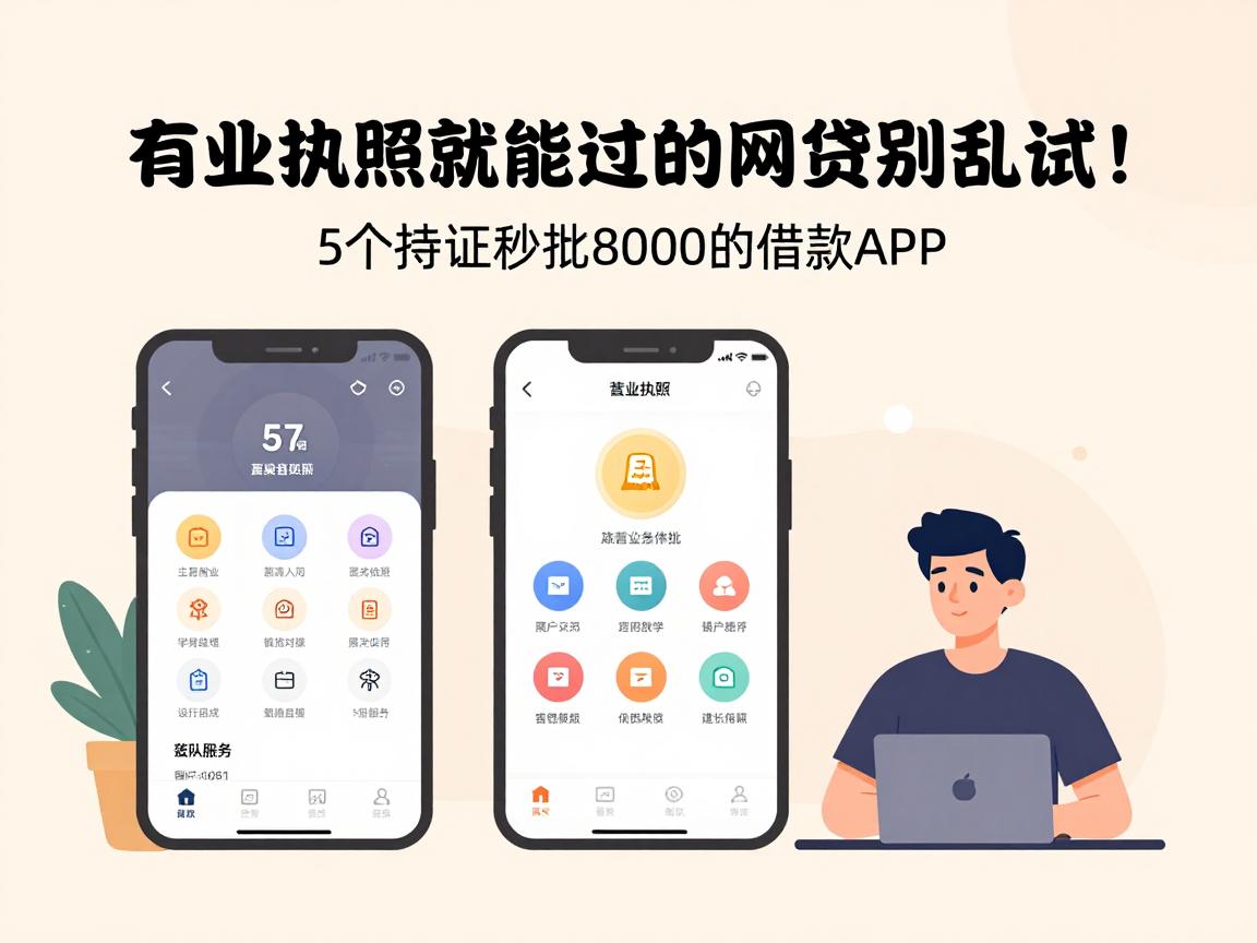 有营业执照就能过的网贷别乱试!这5个持证秒批8000的借款APP,6月应急直接放款