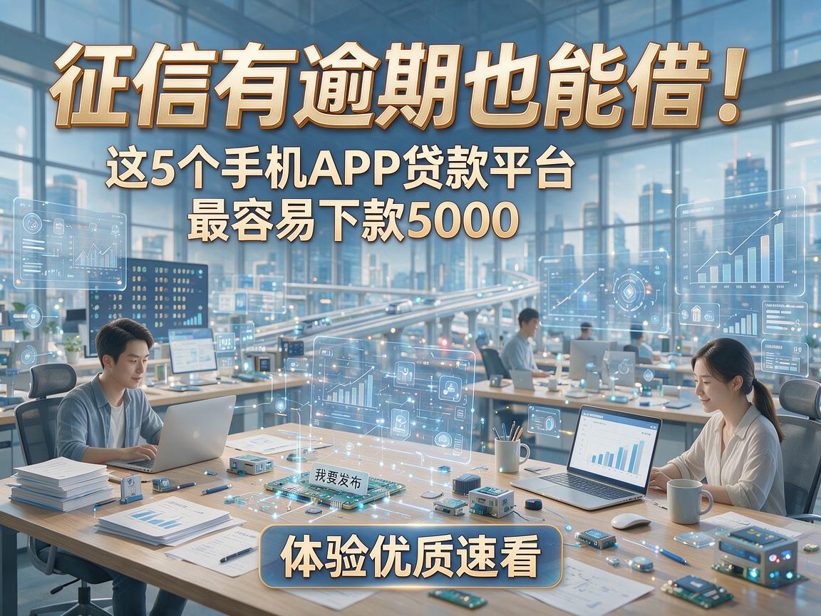 征信有逾期也能借!这5个手机APP贷款平台最容易下款5000,体验优质速看