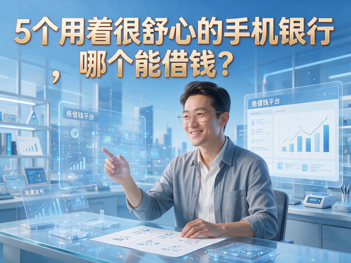 5个用着很舒心的手机银行,哪个能借钱?本篇为你深度揭秘!