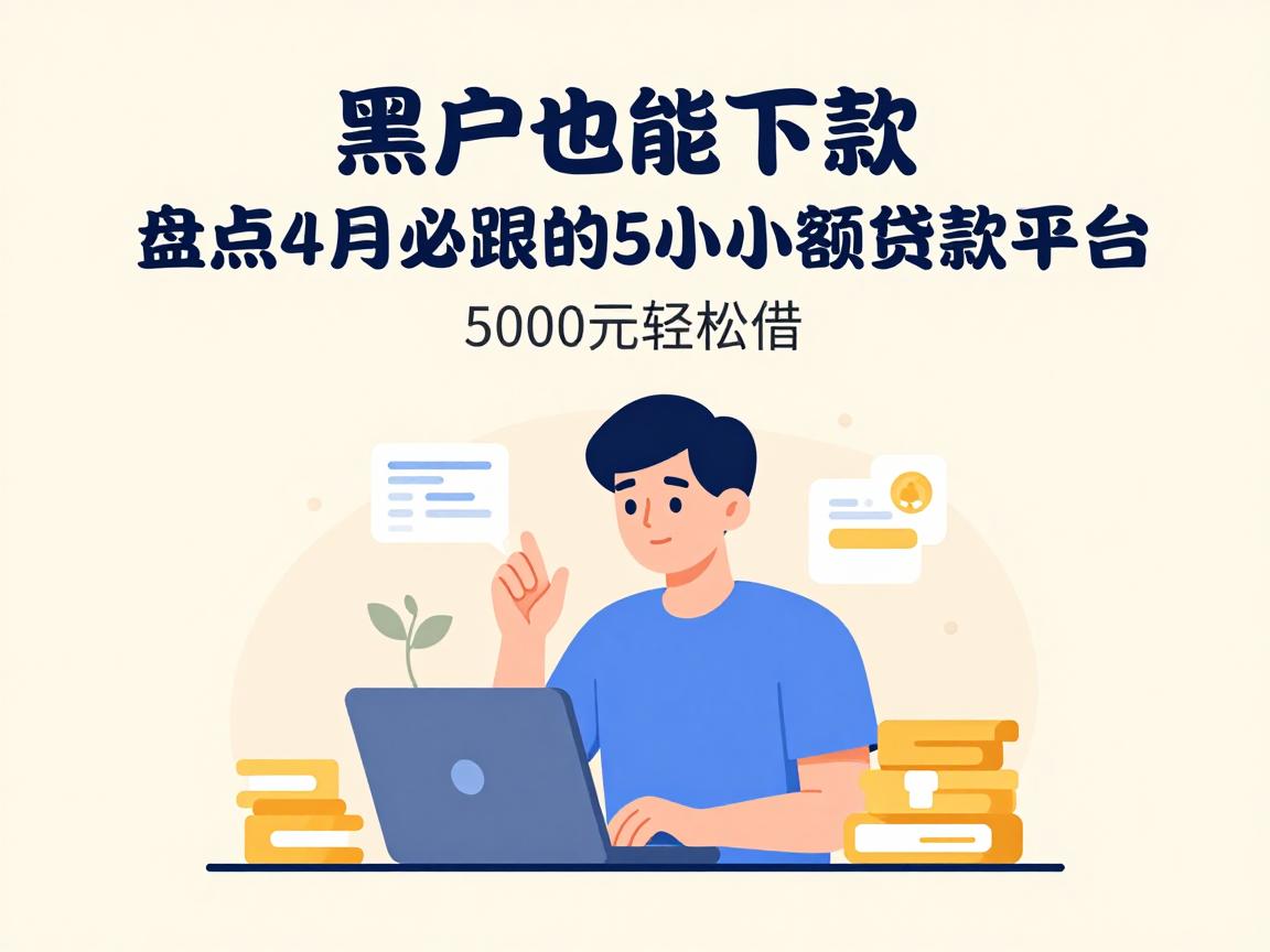 黑户也能下款!盘点4月必跟的5个小额贷款平台,5000元轻松借