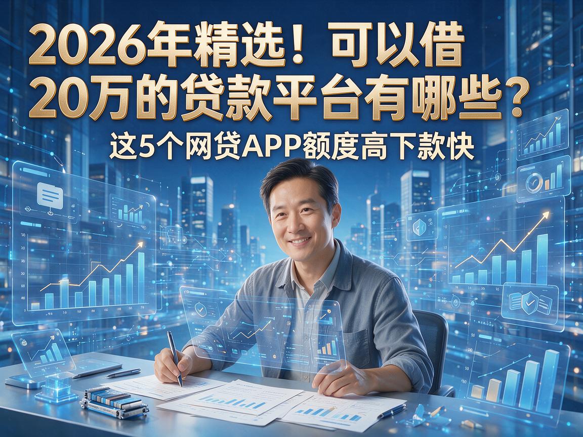 2026年精选!可以借20万的贷款平台有哪些?这5个网贷APP额度高下款快
