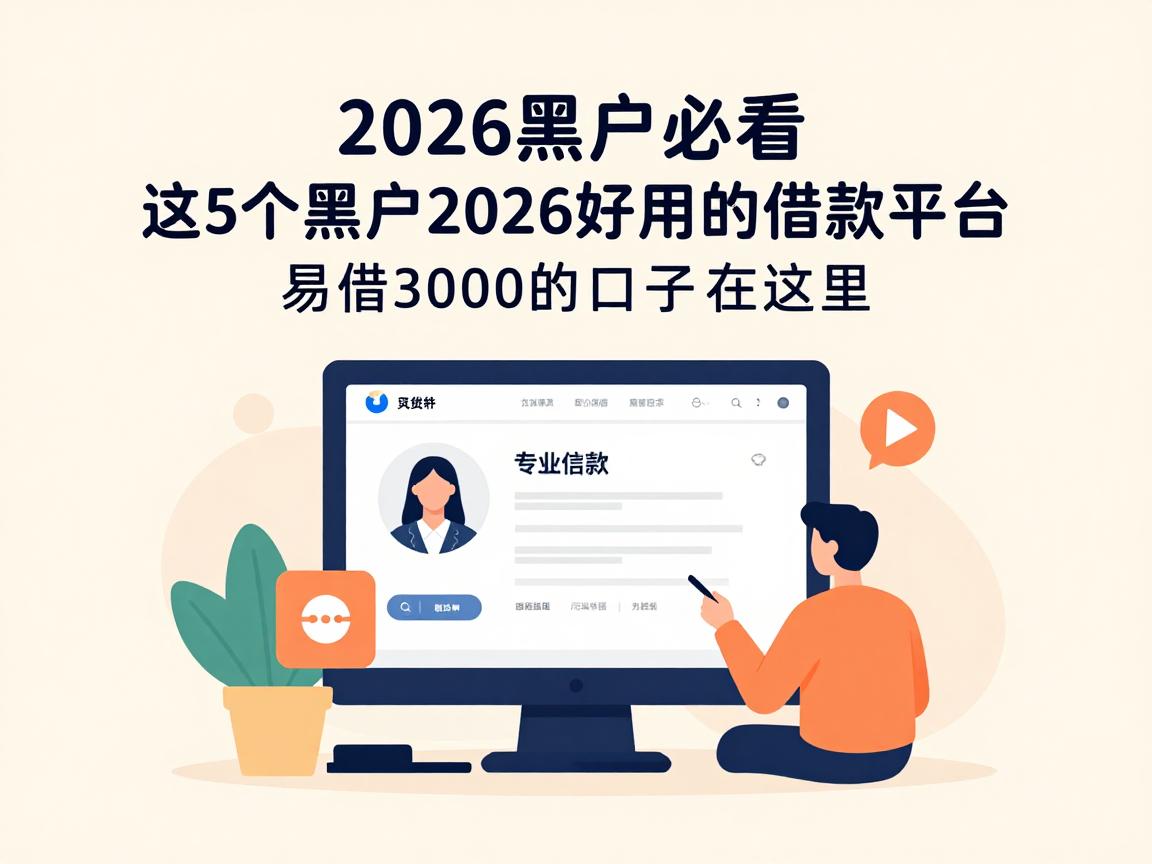 2026黑户必看!这5个黑户2026好用的借款平台,易借3000的口子都在这里