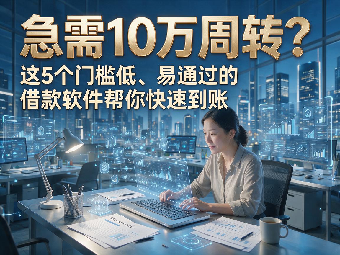 急需10万周转?这5个门槛低、易通过的借款软件帮你快速到账